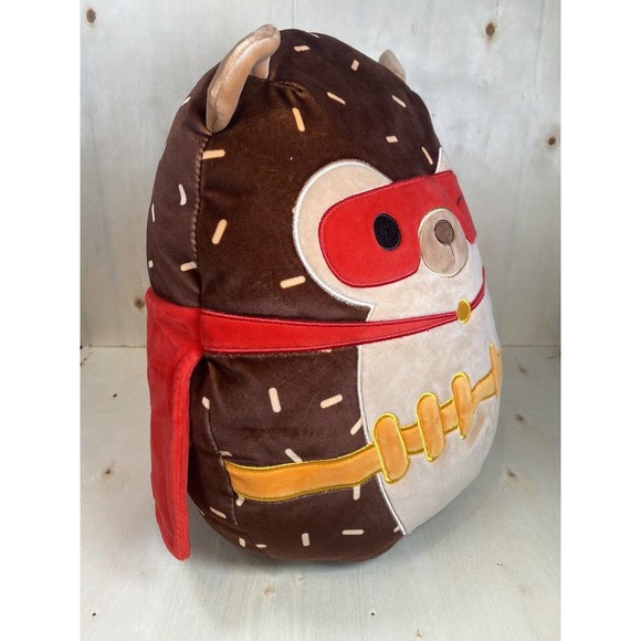 Squishmallows 12 inch Hans Hedgehog Red Cape/Mask NEW HALLOWEEN‎ 2023 Kellytoy - Picture 6 of 7